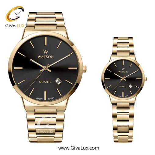 ساعت مچی اورجینال ست واتسون | WATSON  طلایی | طلایی| نقره ای| کد رفرنس زنانه: W 1154L-101 ، مردانه: W 1154G-101 1154-102.jpg
