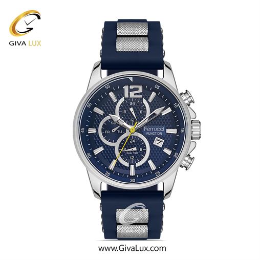 ساعت مچی اورجینال مردانه فروچی Ferrucci سه موتوره کرنوگراف نقره ای | مشکی-نقره ای| مشکی| کد رفرنس fcf.11550FS.01 11550FS.02.jpg