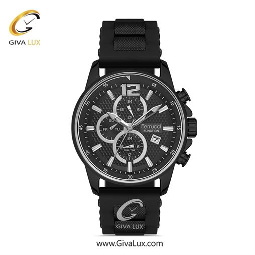 ساعت مچی اورجینال مردانه فروچی Ferrucci سه موتوره کرنوگراف نقره ای | نقره ای-سرمه ای| سرمه ای| کد رفرنس fcf.11550FS.02 11550FS.03.jpg
