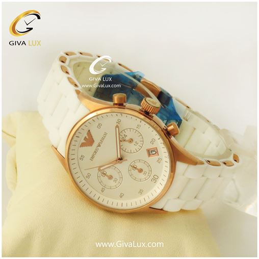 ساعت زنانه سه موتوره کورنوگراف امپریو آرمانی 