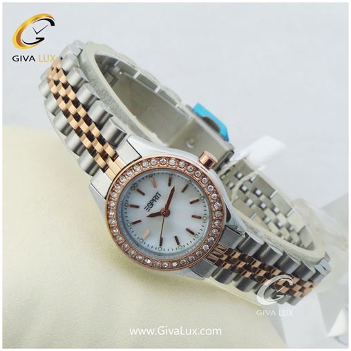 ساعت نگین دار دو رنگ زنانه اسپریت