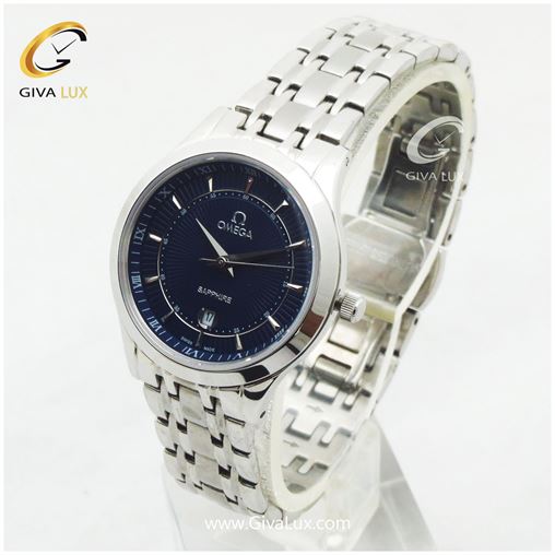 ساعت مچی زنانه فول استیل اومگا تقویم دار