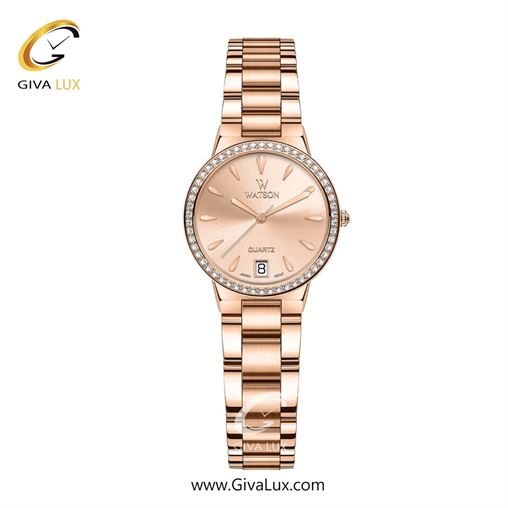 ساعت مچی اورجینال زنانه واتسون | WATSON  رزگلد | رزگلد| سرمه ای| کد رفرنس W 1191L-208 1191L-212A.jpg
