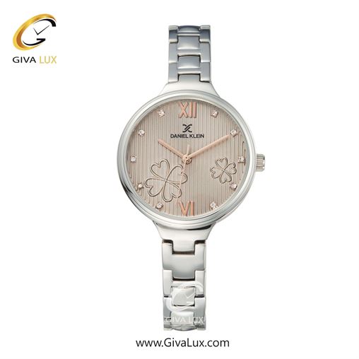 ساعت مچی اورجینال زنانه دنیل کلین نقره ای | نقره ای| گلدار/طرحدار-بژ| کد رفرنس DK11957-6