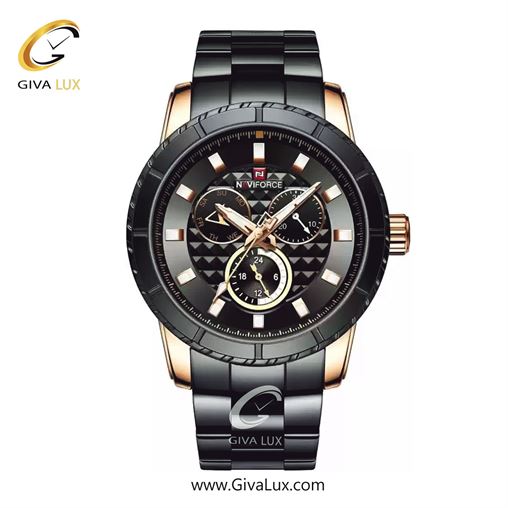 ساعت مچی مردانه سه موتوره ناوی فورس(نیوی فورس) مدل NF9145 RG/B/Y 119_9145BBRg.jpg