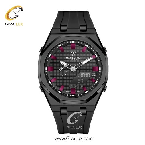 ساعت مچی اورجینال مردانه واتسون | WATSON دو زمانه نقره ای | مشکی| مشکی| کد رفرنس W 1202G-301 1202G-401.jpg
