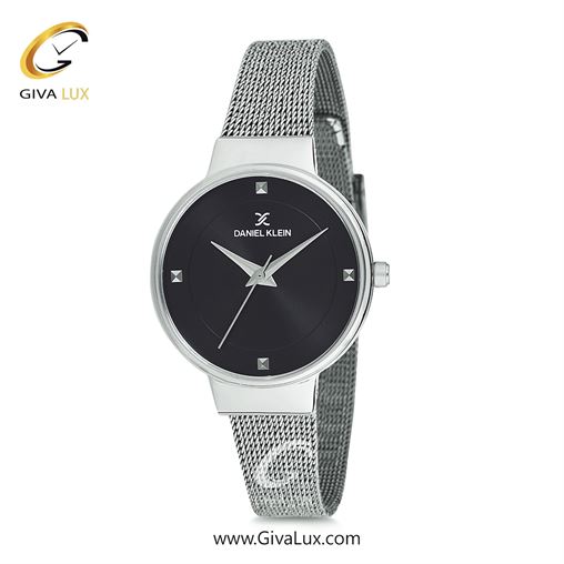 ساعت مچی اورجینال زنانه دنیل کلین نقره ای | نقره ای| مشکی| کد رفرنس DK12046-6