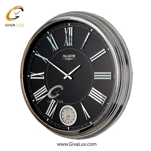 ساعت دیواری اورجینال پالادیوم آلیاژ فلزی نقره ای| کد رفرنس 1230