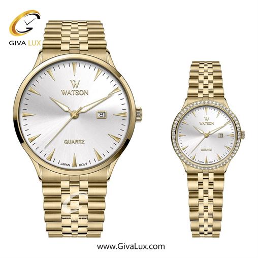 ساعت مچی اورجینال ست واتسون | WATSON  طلایی | طلایی| نقره ای| کد رفرنس زنانه: W 1231L-101 ، مردانه: W 1231G-101 1240-101.jpg