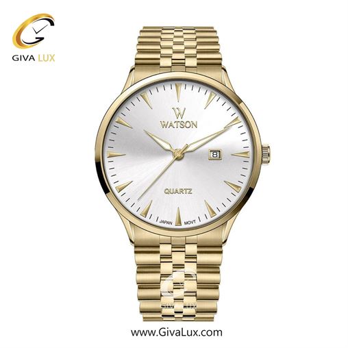 ساعت مچی اورجینال مردانه واتسون | WATSON  طلایی | طلایی| نقره ای| کد رفرنس W 1231G-101 1240-101G.jpg