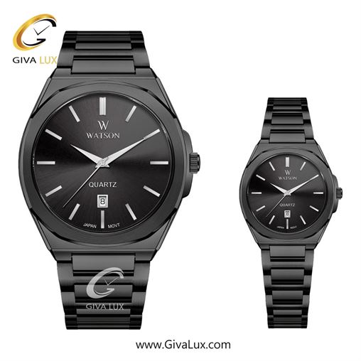 ساعت مچی اورجینال ست واتسون | WATSON  نقره ای | نقره ای| سرمه ای| کد رفرنس زنانه: W 1241L-101 ، مردانه: W 1241G-101 1241-401.jpg