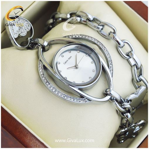 ساعت زنانه کلوین  کلین (CK) بندفلزی  دو دور بند