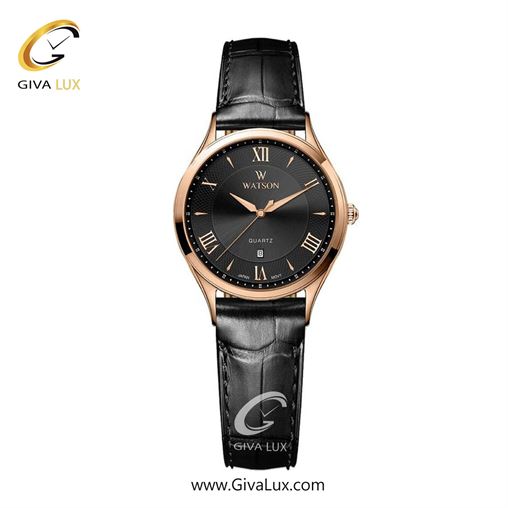 ساعت مچی اورجینال مردانه واتسون | WATSON  رزگلد | مشکی| مشکی| کد رفرنس W 1290G-203 1290-203L.jpg