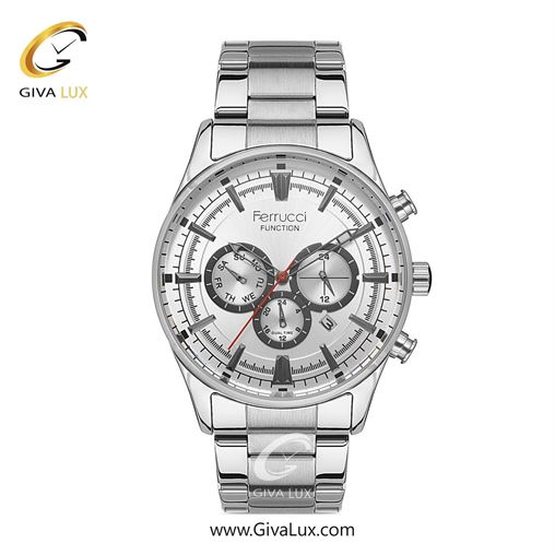 ساعت مچی اورجینال مردانه فروچی Ferrucci سه موتوره کرنوگراف نقره ای | نقره ای| نقره ای| کد رفرنس fcf.12459FM.02 13085FM.01.jpg