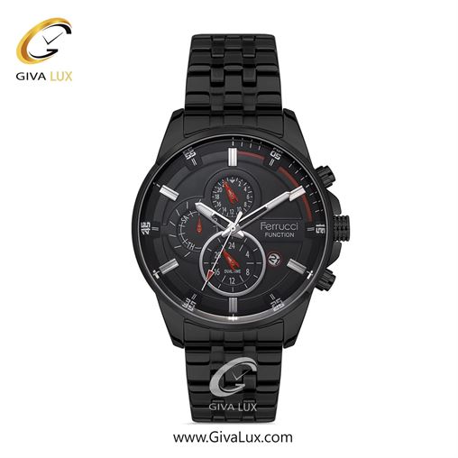 ساعت مچی اورجینال مردانه فروچی Ferrucci سه موتوره کرنوگراف نقره ای | نقره ای| نقره ای| کد رفرنس fcf.13110FM.01 13110FM.02.jpg