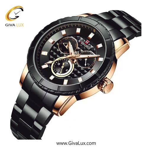 ساعت مچی مردانه سه موتوره ناوی فورس(نیوی فورس) مدل NF9145 RG/B/Y 132_9145BBRg2.jpg