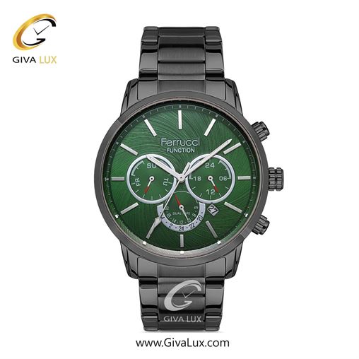 ساعت مچی اورجینال مردانه فروچی Ferrucci سه موتوره کرنوگراف نقره ای | نقره ای| سرمه ای| کد رفرنس fcf.13406FM.03 13406FM.04.jpg