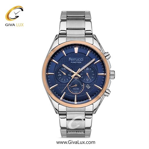 ساعت مچی اورجینال مردانه فروچی Ferrucci سه موتوره کرنوگراف تیتانیوم | تیتانیوم| سبز| کد رفرنس fcf.13679FM.04 13679FM.05.jpg