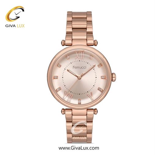 ساعت مچی اورجینال زنانه فروچی Ferrucci طلایی | طلایی| طلایی| کد رفرنس fcf.13933FM.02 13933FM.03.jpg