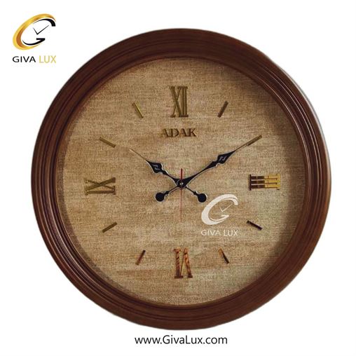 ساعت دیواری اورجینال Adak PVC قهوه ای| کد رفرنس 1407