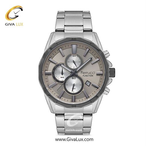 ساعت مچی اورجینال مردانه فروچی Ferrucci سه موتوره کرنوگراف نقره ای | نقره ای| سبز| کد رفرنس FCF 14084FM.01 14084FM.02.jpg