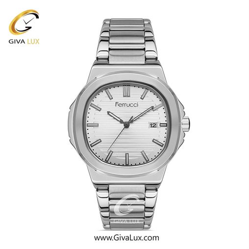 ساعت مچی اورجینال مردانه فروچی Ferrucci نقره ای | نقره ای| دودی|تیتانیوم| کد رفرنس fcf.14104TM.03 14104TM.05.jpg
