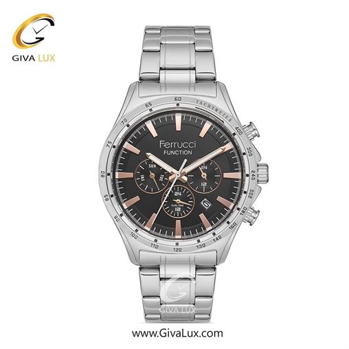 ساعت مچی اورجینال مردانه فروچی Ferrucci سه موتوره کرنوگراف تیتانیوم | تیتانیوم| سرمه ای| کد رفرنس fcf.14105FM.04 14105FM.05.jpg
