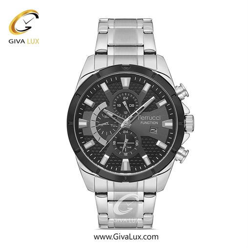ساعت مچی اورجینال مردانه فروچی Ferrucci سه موتوره کرنوگراف نقره ای | نقره ای| نقره ای| کد رفرنس FCF 14336FM.03 14336FM.04.jpg