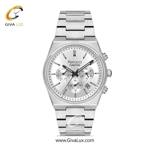 ساعت مچی اورجینال مردانه فروچی Ferrucci سه موتوره کرنوگراف نقره ای | نقره ای| نقره ای| کد رفرنس FCF 14371FM.04 14455FM.01.jpg