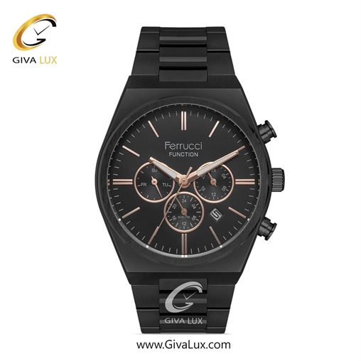 ساعت مچی اورجینال مردانه فروچی Ferrucci سه موتوره کرنوگراف نقره ای | نقره ای| سرمه ای| کد رفرنس fcf.14490FM.05 14490FM.04.jpg