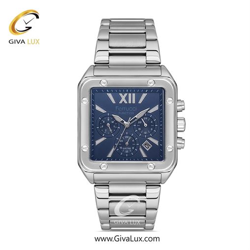 ساعت مچی اورجینال مردانه فروچی Ferrucci سه موتوره کرنوگراف نقره ای | نقره ای| سرمه ای| کد رفرنس fcf.14490FM.05 14504FM.01.jpg
