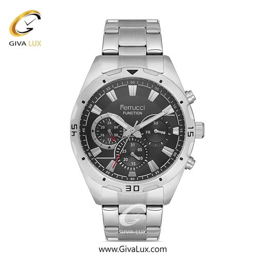 ساعت مچی اورجینال مردانه فروچی Ferrucci سه موتوره فول تایم نقره ای | نقره ای| سرمه ای| کد رفرنس fcf.14514FM.02 14514FM.05.jpg