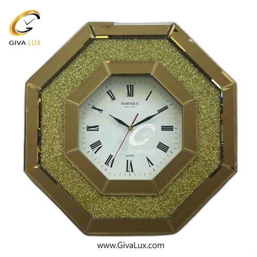 ساعت دیواری اورجینال باروک آینه ای کافی| کد رفرنس 1461