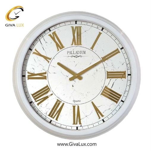 ساعت دیواری اورجینال پالادیوم آلیاژ فلزی سفید| کد رفرنس 1509