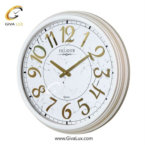 ساعت دیواری اورجینال پالادیوم آلیاژ فلزی سفید| کد رفرنس 1509