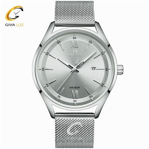 ساعت مچی مردانه بند حصیری نقره ای نوی فورس مدل NF3013 174_3013.jpg