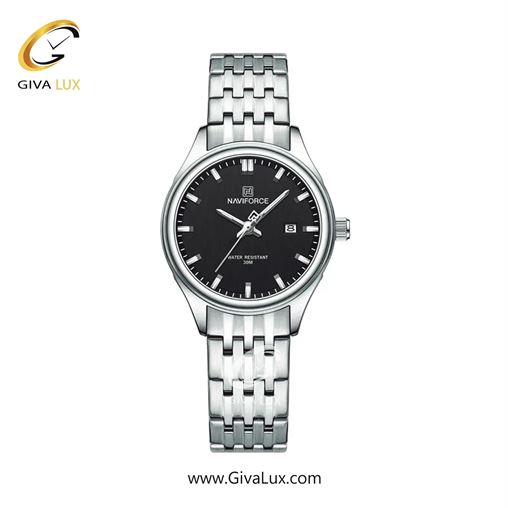 ساعت مچی زنانه تک موتوره بند استیل رزگلد/نقره ای ناوی فورس(نیوی فورس)  NF8039 S/RG/W 181_SSB.jpg