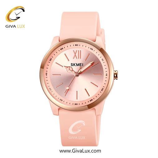 ساعت مچی اورجینال زنانه اسکمی (Skmei)  رزگلد | صورتی| صورتی| کد رفرنس 2008