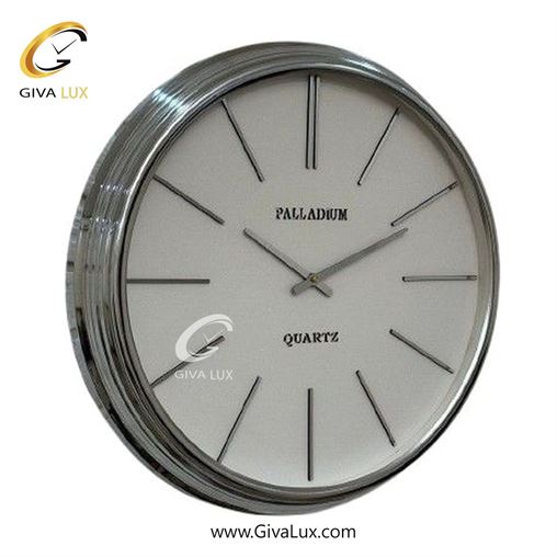 ساعت دیواری اورجینال پالادیوم آلیاژ فلزی نقره ای| کد رفرنس 2020