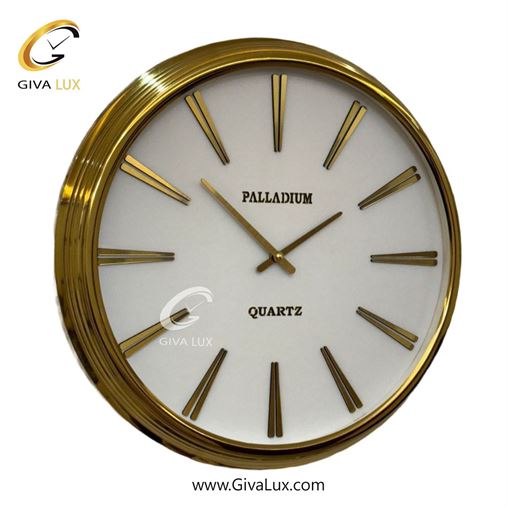 ساعت دیواری اورجینال پالادیوم آلیاژ فلزی طلایی| کد رفرنس 2021