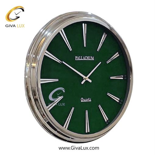 ساعت دیواری اورجینال پالادیوم آلیاژ فلزی نقره ای| کد رفرنس 2021