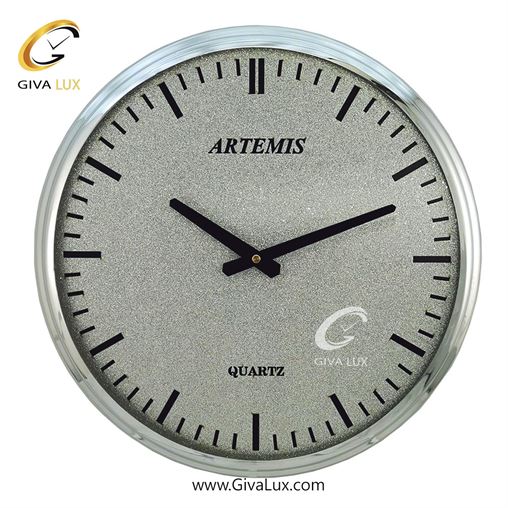ساعت دیواری اورجینال آرتمیس آلیاژ فلزی نقره ای| کد رفرنس 12737، مدل: 2025Silver