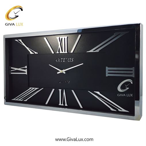 ساعت دیواری اورجینال آرتمیس آلیاژ فلزی طلایی| کد رفرنس 20005، مدل: 2027GoldWhite 2027-Silver-Black-2.jpg