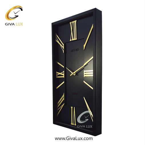 ساعت دیواری اورجینال آرتمیس آلیاژ فلزی مشکی| کد رفرنس 12741، مدل: 2027BlackGold 2028-Black-Gold-2.jpg