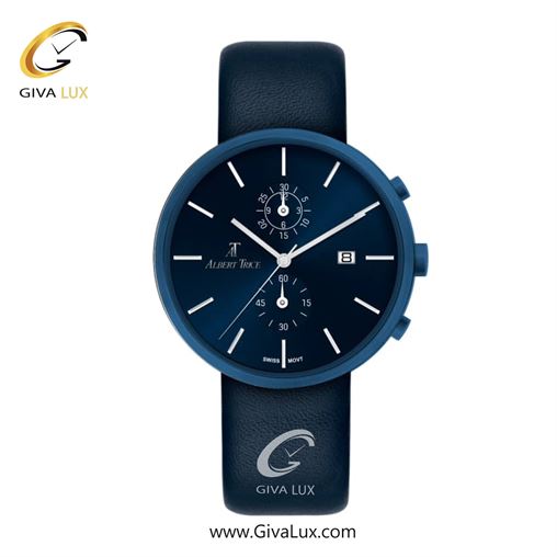 ساعت مچی اورجینال مردانه آلبرت ترایس سه موتوره کرنوگراف سرمه ای | سرمه ای| سرمه ای| کد رفرنس AT20286