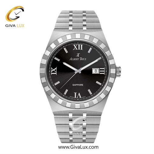 ساعت مچی اورجینال مردانه آلبرت ترایس نقره ای | نقره ای| مشکی| کد رفرنس AT20339