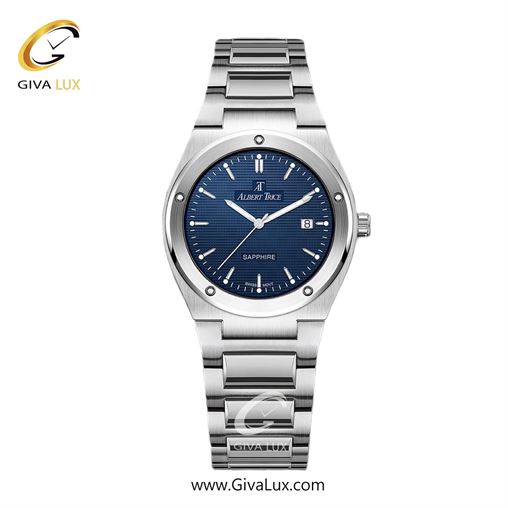 ساعت مچی اورجینال زنانه آلبرت ترایس نقره ای | نقره ای| سرمه ای| کد رفرنس AT20344