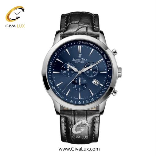 ساعت مچی اورجینال مردانه آلبرت ترایس سه موتوره کرنوگراف نقره ای | مشکی| سرمه ای| کد رفرنس AT20345