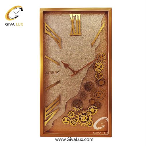 ساعت دیواری اورجینال آرتمیس آلیاژ فلزی رزگلد| کد رفرنس 90008، مدل: 2035Rozgold