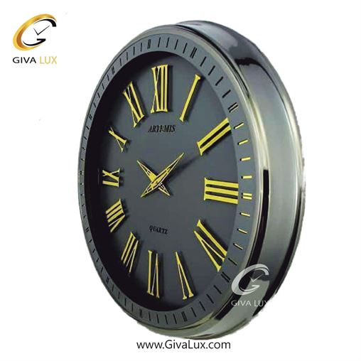 ساعت دیواری اورجینال آرتمیس آلیاژ فلزی طوسی| کد رفرنس 90023، مدل: 2036TitanuimSilver 2036-Titanuim-Gold-2.jpg